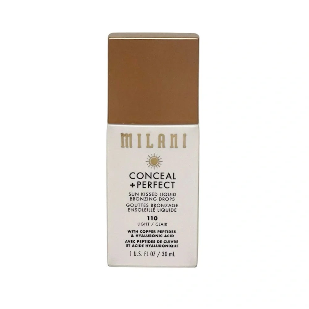 Milani Conceal + Perfect Sun Kissed Liquid Bronzing Drops Shade 110 Light